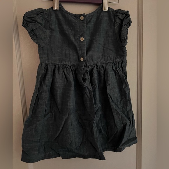 Oshkosh soft denim dress with embroidered detail - Picture 4 of 4